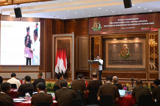 Wakil Jaksa Agung Beri Sambutan Dalam Rapat Koordinasi Tim Pengarah dan Tim Pelaksana Reformasi Birokrasi Kejaksaan